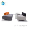 Asientos de sofá de oficina de grado comercial de estilo europeo